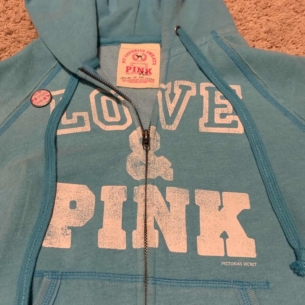 PINK half zip hoodie - Picture 2 of 4